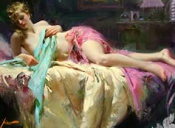 皮諾 丹尼爾 Pino Daeni painting